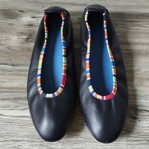 Arche Lanabi Ballerina Flats Deep Navy Multi Trim Women's size 39 US 8